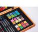 MAHITOI 82-Piece Deluxe Artist Studio Creativity Set - Painting Sketching Drawing Kit with 24 Watercolor Paints, 24 Oil Pastels, 24 Colored Pencils, 2 Brushes - Wood Box Case, Starter Kit - Buy Online on GoSupps.com