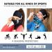 Premium Sports Forehead Straps for Running Cycling Fitness & More | HB Dolomiti Retro | Unisex for Ladies Men & Kids - Black - Buy Online on GoSupps.com