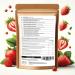 Freeze-dried strawberries 125g slices natural dried strawberries without additives 100% pure - freeze-dried fruit snack - freeze dried strawberries Foozia - Buy Online on GoSupps.com