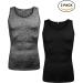 Babioboa Men's 2 Pack Workout Tank Tops - Black/Black1 (Slim Fit) Large - Buy Online on GoSupps.com