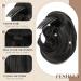 Feshfen Short Hair Part Dutt with Comb - Synthetic Hair Extensions for Women | Black Chignon & Hair Bun Accessories - Buy Online on GoSupps.com