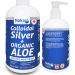 Naka Platinum Colloidal Silver + ORGANIC ALOE Soothing Moisturizer BONUS SIZE 340 ml (300+40 FREE)