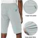 Men's Quick Dry Bermuda Stretch Cargo Shorts - Light Grey - Size Medium - Buy Online on GoSupps.com