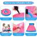 FWLWTWSS Inflatable Protective Collar for Dogs & Cats | Adjustable Velcro Fastener | Leak Protection for Recovery After Operations (Pink Size M: 20.3cm-30.5cm) - Buy Online on GoSupps.com