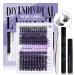 DIY lash extension set cluster eyelash extensions set eyelash clusters diy eyelashes kit lash extension cluster set eyelash extensions diy (C3+C9-C curl) kit (12-16) mm GJ-C3+C9-C curl