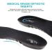 MOISO Memory Foam Orthotic Insoles for Plantar Fasciitis with Arch Support - Men & Women 7.5-9.5 M US / 6-8.5 M US, Black - Buy Online on GoSupps.com