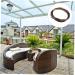 Yardenfun Pe Flat Rattan Plastic Baskets Rattan Furniture Repair Material Rattan Furniture Weaving Material or Brown 1X6000CM - Buy Online on GoSupps.com