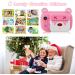 Instant Print Camera for Kids - Bearbrick Selfie Kids Camera with Zero Ink | Dual Lens | 1080P HD | 2.4 Inch | 1000 mAh | 3 Rolls Print Paper Camera for Girls Boys Age 3-12 Birthday Pink - Buy Online on GoSupps.com