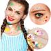 OIIKI 4 Sheets Colorful Star Face Gems Stickers - Eye Rhinestones Makeup Jewels for Parties Festivals & Daily Use - International Shipping Available - Buy Online on GoSupps.com