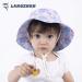 LANGZHEN Baby Girls Sun Protection Beach Hat with Chin Strap - Purple, 1-2 Years - Buy Online on GoSupps.com