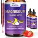 Magnesium Drops for Kids Magnesium Glycinate Liquid for Children's Supplement with Vitamin D3 K2 B12&B6 Omega 3 L-theanine Lemon Balm for Sleep Relaxation Calm Focus(4 Fl Oz (Pack of 2))