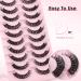 3D Russian Strip Fake Lashes - Cat Eye D Curl Fluffy - 10 Pairs Natural Look Faux Mink Eyelashes | LTJ24 - Buy Online on GoSupps.com