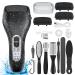 Electric Callus Remover for Feet - with Larger Grinding Head Portable Pedicure Kit Foot File Callus Remover Rechargeable Waterproof Foot File for Foot Care Deadskin Remover LCD Display-Black Callus remover with 3Head