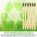 Lingito 6-Pack Natural Charcoal Bamboo Toothbrushes | BPA Free Soft Bristles | Eco Friendly & Vegan | Compostable Organic Toothbrushes | Individually Numbered Active Brushes - 6 Count - Buy Online on GoSupps.com