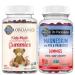 Garden of Life Organic Kids Fruit Gummy Vitamins 120ct & Magnesium Citrate Gummies for Stress Support 60ct