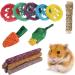 Fanshiontide 14 In 1 Bunny Chew Toys for Teeth Rabbit Chew Toys Timothy Hay Sticks Rabbit Toys Boredom Breaker Loofah Wood Grass Carrots Corn Chew Toys for Rabbit Guinea Pig Hamster Chinchilla - Buy Online on GoSupps.com