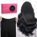 WENNALIFE Wire Hair Extensions 16 inch 95g Jet Black Human Hair Extensions Real Hair Extensions Invisible Fish Line Remy Hair Extensions Secret Wire Hair Extension 16 Inch-95g #1 Jet Black
