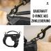 Oneigris Dog Harness & Leash Set | Mini Trooper Puppy Dishes for Extra Small to Medium Dogs - Black XS - Buy Online on GoSupps.com