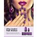 Glitter Gradient Nail Polish Sticker Full Wraps for Women - 20 Sheets | Self-Adhesive Nail Decals with File for Manicure Decorations - Buy Online on GoSupps.com