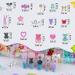 960 Pieces 3D Bear Candy Nail Charms Set | Pink & Black Flower Butterflies for Nail Art & Craft | Includes Tweezer & Brush - Candy Bear 18 Grids - Buy Online on GoSupps.com