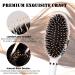 Boar Bristle Hair Brush for Women & Kids - Smoothing Detangling Hairbrush for Thick, Curly, Wet & Dry Hair - Adds Shine, Improves Texture - Includes Hair Comb and Giftbox - White - Buy Online on GoSupps.com