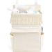 Macrame Diaper Organizer Caddy for Crib Changing Table - Nursery Baby Essentials Bag - Boho Decor Diaper Stacker Holder - Newborn Gift (Ivory) - Buy Online on GoSupps.com