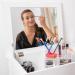 Relaxdays Acrylic Makeup Organizer with 3 Drawers - Transparent Storage for Nail Polish & Lipstick - International Shipping Available - Buy Online on GoSupps.com