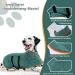 Jostift Microfiber Dog Bathrobe Towel - Fast Drying Extra Absorbent Dog Towel with Adjustable Straps for All Sizes (Large Medium Small) - Perfect for Bath Time (Green) - Buy Online on GoSupps.com