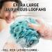 Shower Loofah Bath Sponge XL 75g - 4 Pack Soft Nylon Mesh Puff for Body Wash - Exfoliating Scrubber for Women and Men - Beauty Bathing Accessories - Buy Online on GoSupps.com