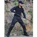 HARGLESMAN Men's Tactical Military Suit Long Sleeve Army Uniform with Knee Pads - Black Camo | Size Medium - Buy Online on GoSupps.com