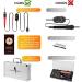 Premium Wood Burning Kit 43PCS  Adjustable Temperature Pen with 36 Tips & Accesories  All in A Deluxe Storage Case - Complete Gift for an Effortlessly Mastering The Art of Pyrography Aluminium Case & Adjustable Temperature Pen - Buy Online on GoSupps.com
