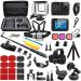 BMUUPY Accessories Kit Compatible with Gopro Hero 8 Black Accessory Bundle Waterproof Housing Case Filter Protector Lens Screen Tempered Glass Head Chest Strap Bike Car Mount Set for Gopro Hero8 For Gopro Hero 8 Black