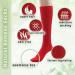 Girls Knee High Bamboo Seamless Toe Socks 3 Pack - Red School Uniform Socks for Little Big Girls 7-8 - Buy Online on GoSupps.com