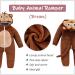 COOKY.D Unisex Winter Animal Hooded Baby Romper 3-6 Months - Dark Brown - Buy Online on GoSupps.com
