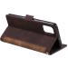Magon Retro Wallet Case for Xiaomi Redmi Note 10 5G - PU Leather Flip Cover with Card Compartment & Stand - Brown TPU Bumper Protective Case - Buy Online on GoSupps.com