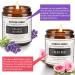 2 Pack Aromatherapy Amber Jar Candles Sandalwood Rose, Lavender Scented - Rustic Home Decor - Natural Soy - Ideal Gifts for Mom - Buy Online on GoSupps.com
