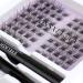 Individual Lashes Extension Kit 70 Wide-Stem 9-14mm Mix False Eyelashes with Lash Glue DIY Soft Natural Cluster Lashes Extensions Kit - A05 Light Suit | Portable & Easy Application - Buy Online on GoSupps.com