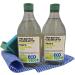 Eco Washing up Liquid Bundle: 2x Ecover Lemon & Aloe Vera 450ml + 2x Sponge Scourer + 2x All Purpose Cloths + 1x JenBurr Leaflet - Buy Online on GoSupps.com