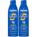 Coppertone Sunscreen SPF 15 Water Resistant | Sport Formula | Spray Form | 5.5 Oz | Pack of 2 5.5 Ounce (Pack of 2)