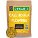 Organic Calendula Flowers | Whole | 4oz Resealable Kraft Bag | 100% Raw From Egypt | by FGO 4 Ounce (Pack of 1)