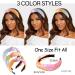 Women's & Girls Velvet Knot Headbands - Tie Dye Wide Turban Hair Accessories 3 Pack - Buy Online on GoSupps.com