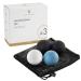 Superletic lacrosse massage ball set elite 6 cm diameter for self -massage - special duo fascia ball for trigger massage - fascia balls made of hard rubber 4 pieces white blue black