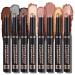 8PCS Eyeshadow Stick Soft Creamy Matte Shimmer Eye Shadow Pencil Crayon Highlighting Pigmented Shiny Eyeshadow Pencil Waterproof Classy Shimmer Eye Shadow Sticks Set (C)
