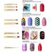 Beaute Galleria 50-Piece Nail Art Tool Kit with Pouch - Dotting Tool, Detailing Brushes, Striping Tapes - Professional Nail Art Bundle - Buy Online on GoSupps.com