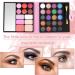 PhantomSky 32-Color Eyeshadow Palette Contouring Kit with Lipgloss, Blusher, and Concealer #4 - Ideal for Professional & Daily Makeup - Buy Online on GoSupps.com
