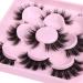 Wiwoseo 17MM Faux Mink False Eyelashes - Natural Wispy Fluffy Manga & Cosplay Lashes (5 Pairs) - Buy Online on GoSupps.com