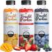 Onha Bubble Tea Pearl Set - 3 Skin Pack Bubble Tea Set With Popping Boba fruit beads - 270g each - 100% vegan and gluten -free - strawberry mango blueberry strawberry mango blueberry