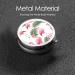Flamingo Flowers Round Pill Box | 3 Compartment Mini Decorative Travel Medicine Organizer | Portable Vitamin Holder - Buy Online on GoSupps.com