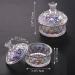 Noverlife Glass Nail Dappen Dish with Lid - Crystal Dappen Bowl for Acrylic Liquid & Powder - Nail Art Glassware for Manicure - Chinese Tent Shaped - Buy Online on GoSupps.com
