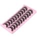 Natural Volume Faux Mink Eyelashes - 10 Pairs 3D Wispy Fluffy Curly Lashes (17mm) - Buy Online on GoSupps.com